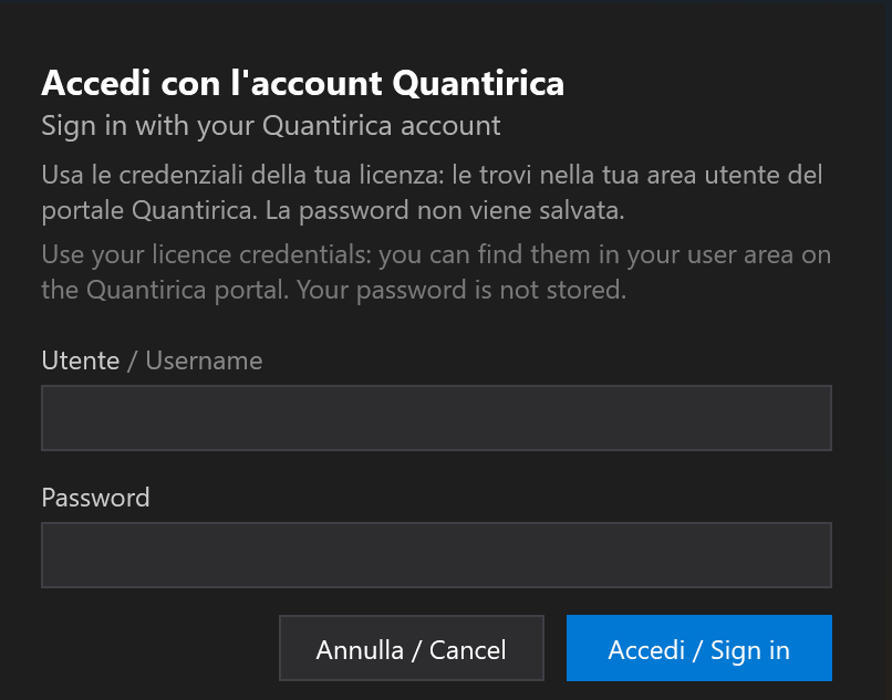 The TickerExplorer sign-in window.
